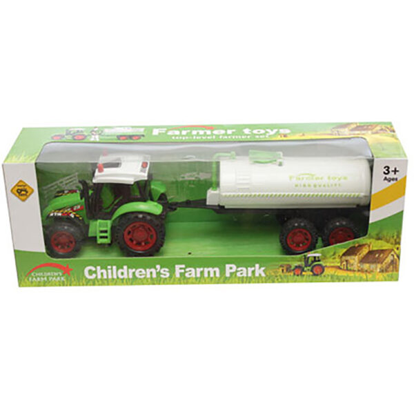 Tractor cu cisterna Unika Toy, Verde
