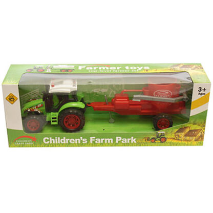 912020 combina rosie tractor cu combina unika toy rosu