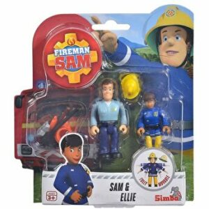 Set figurine Pompierul Sam - Sam si Ellie, 7.5 cm
