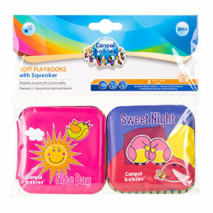 Carte educativa moale cu chitaitoare Day & Night, 2 buc.