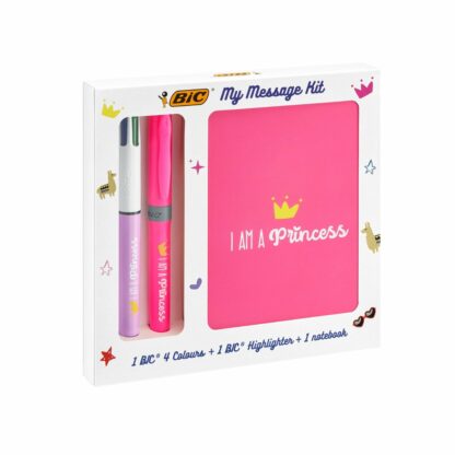 972089 set rechizite bic my message kit i am a princess