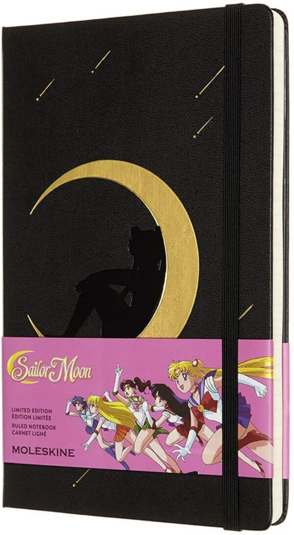 Carnet - Moleskine Limited Edition - Large, Hard Cover, Ruled - Sailor Moon - Moon | Moleskine