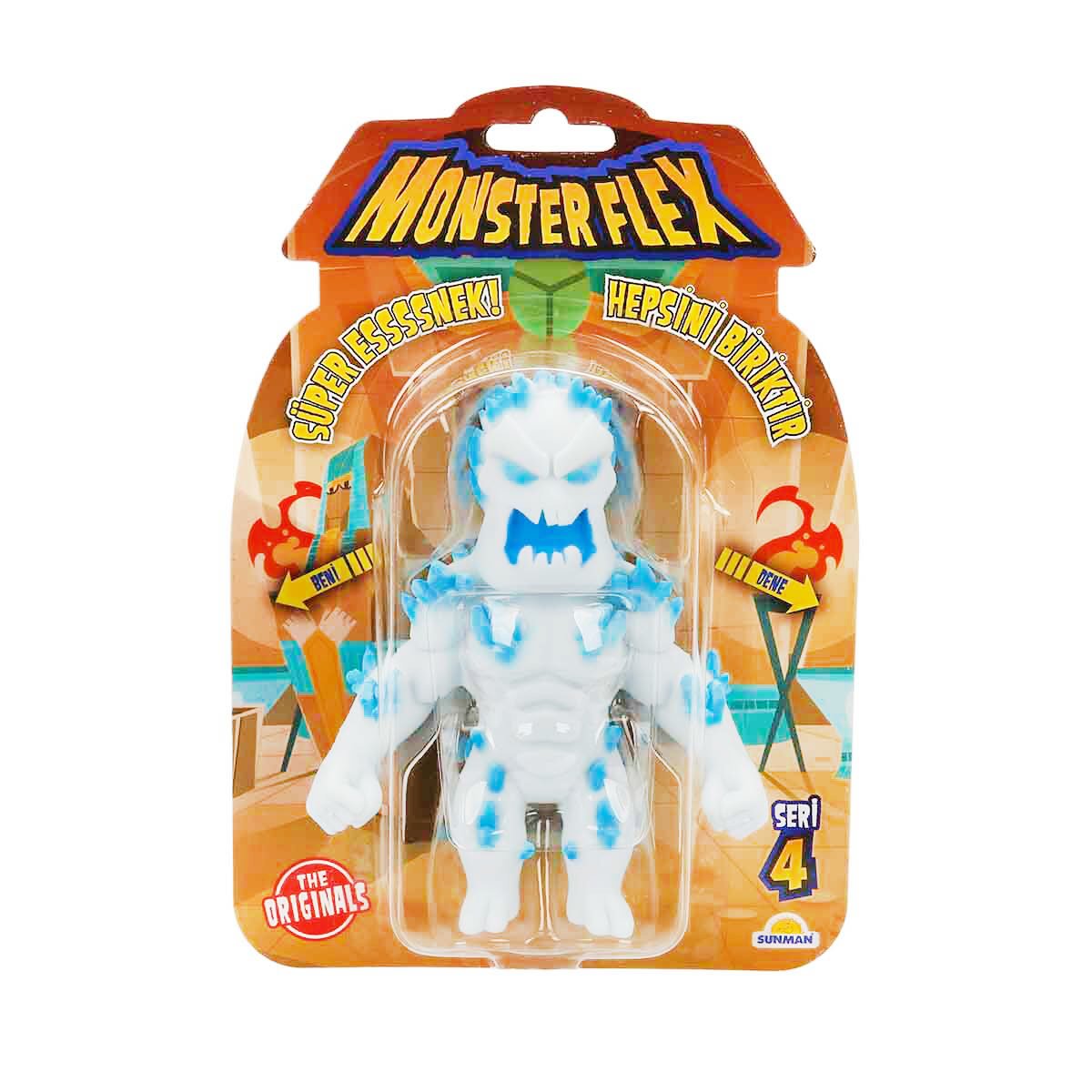 Figurina Monster Flex, Monstrulet care se intinde, S4, Ice Monster