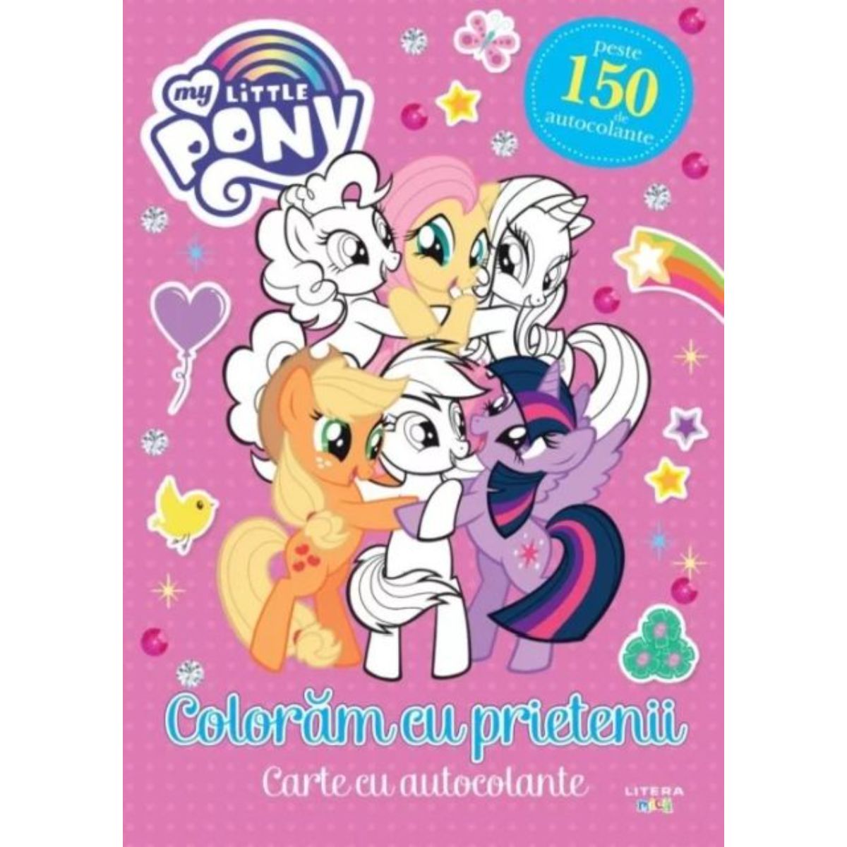 My Little Pony. Coloram cu prietenii, carte cu autocolante 1 My Little Pony. Coloram cu prietenii, carte cu autocolante