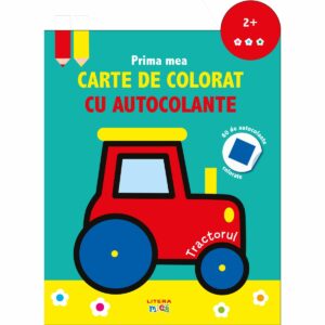 Prima mea carte de colorat cu autocolante tractorul, Reeditare