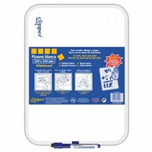 Tablita pentru scris Clipper, 35 x 25 cm + marker, alba