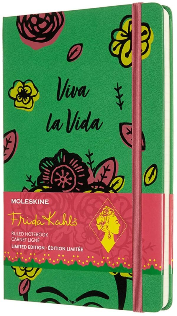 Carnet - Frida Kahlo - Large, Ruled, Hard Cover - Green | Moleskine