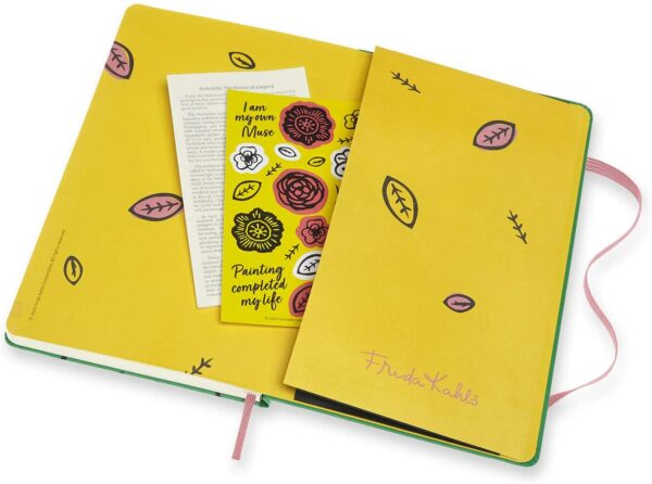 Carnet - Frida Kahlo - Large, Ruled, Hard Cover - Green | Moleskine - imagine 2