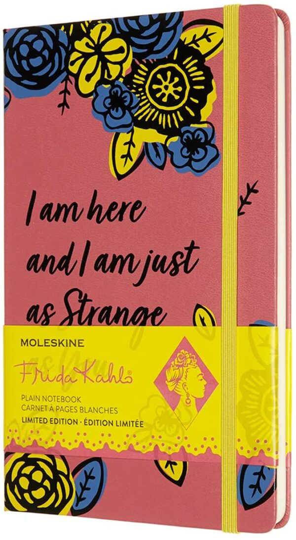 Carnet - Frida Kahlo - Large, Plain, Hard Cover - Pink | Moleskine
