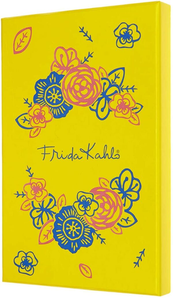 Carnet - Frida Kahlo - Large, Plain, Hard Cover - Collector?s Box - Yellow and Blue | Moleskine