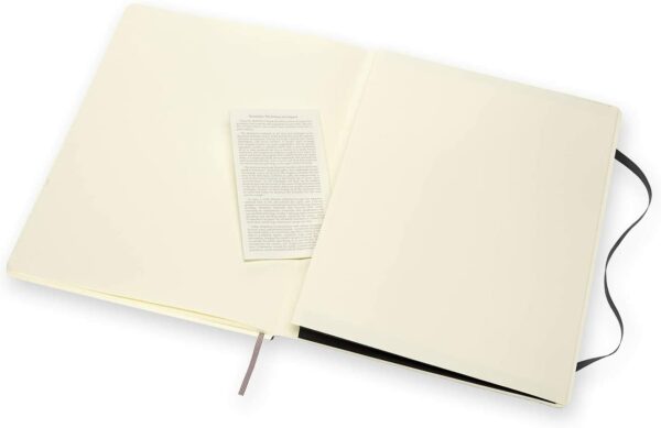 Carnet - XXL, Ruled, Soft Cover - Black | Moleskine - imagine 2