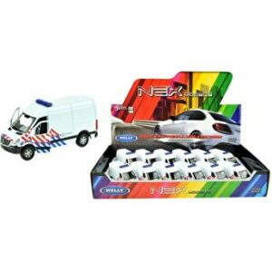 Masinuta metalica Welly - Mercedes Sprinter Politie