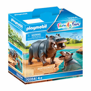 Playmobil Family Fun, Hipopotam cu pui