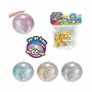 Balon Yo-Yo cu sclipici, 60 cm