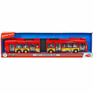 Autobuz Dickie Toys - City Express, rosu, 46 cm