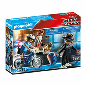 Playmobil City Action - Police, Politist pe bicicleta si hot