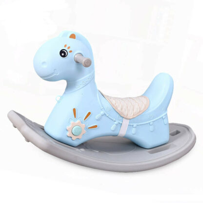 Balansoar calut pentru copii cu muzica Nichiduta Rocking Horse Albastru 323031 3