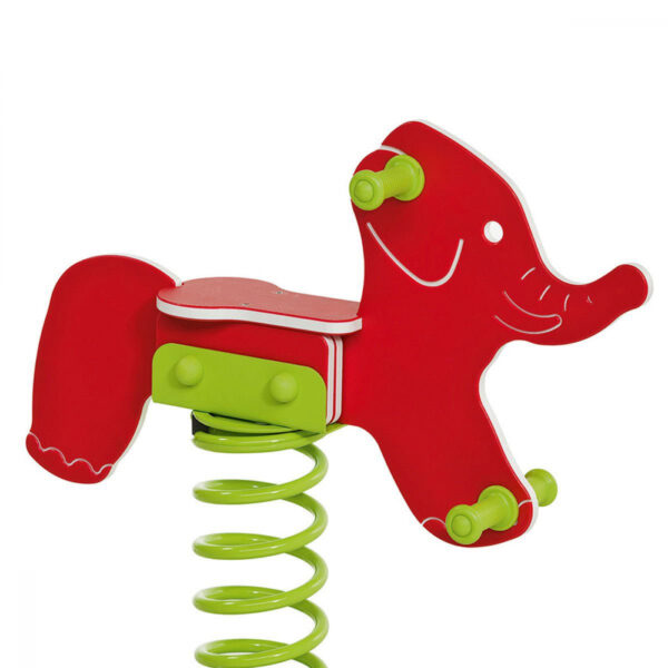 Balansoar pe arc pentru copii Elefant HDPE cu prindere in beton KBT - imagine 2