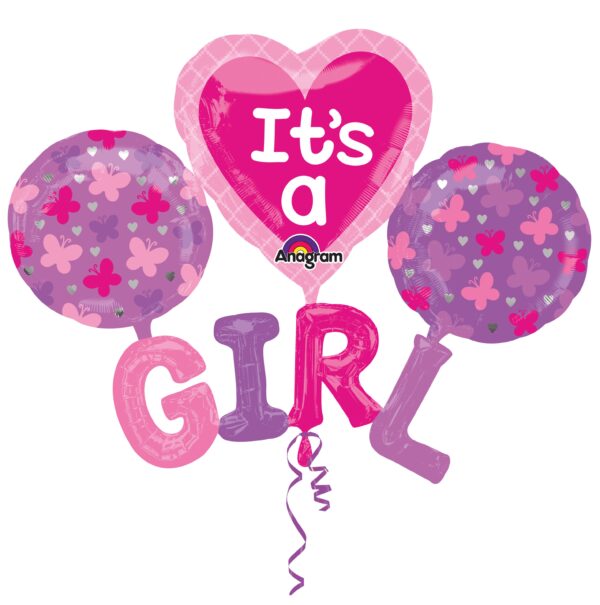 Balon folie it's a girl supershape