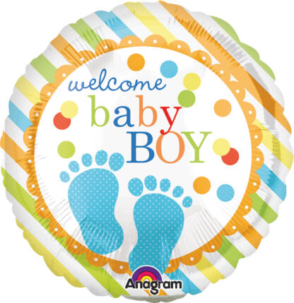 Balon folie welcome baby boy 45 cm