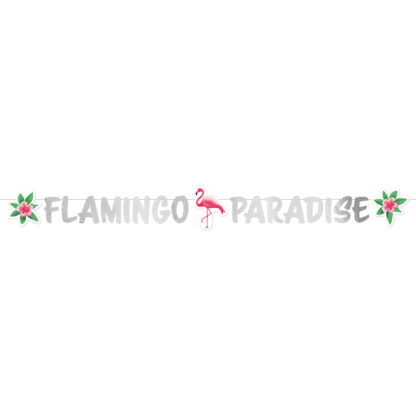 Banner flamingo paradise 135 cm