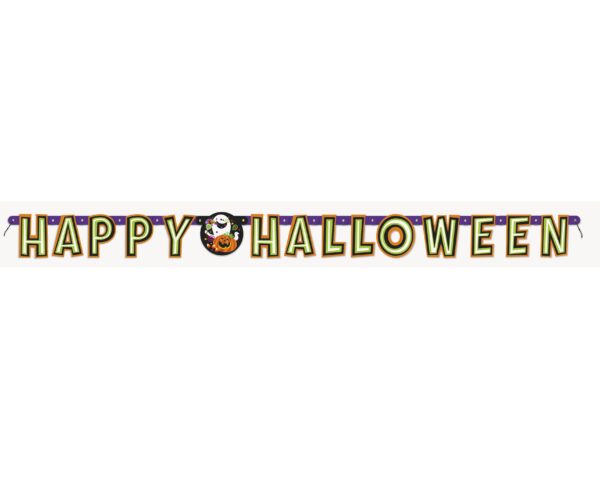 Banner ghirlanda happy halloween
