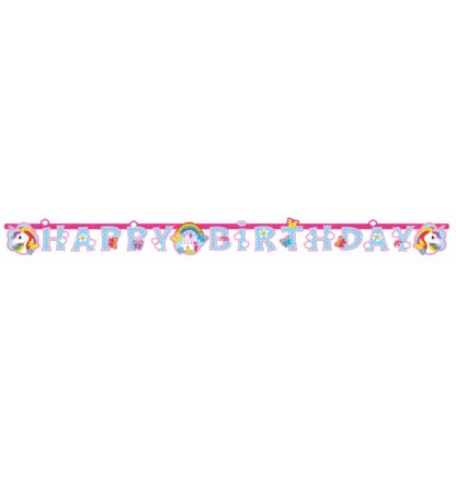 Banner petrecere unicorn 180 cm