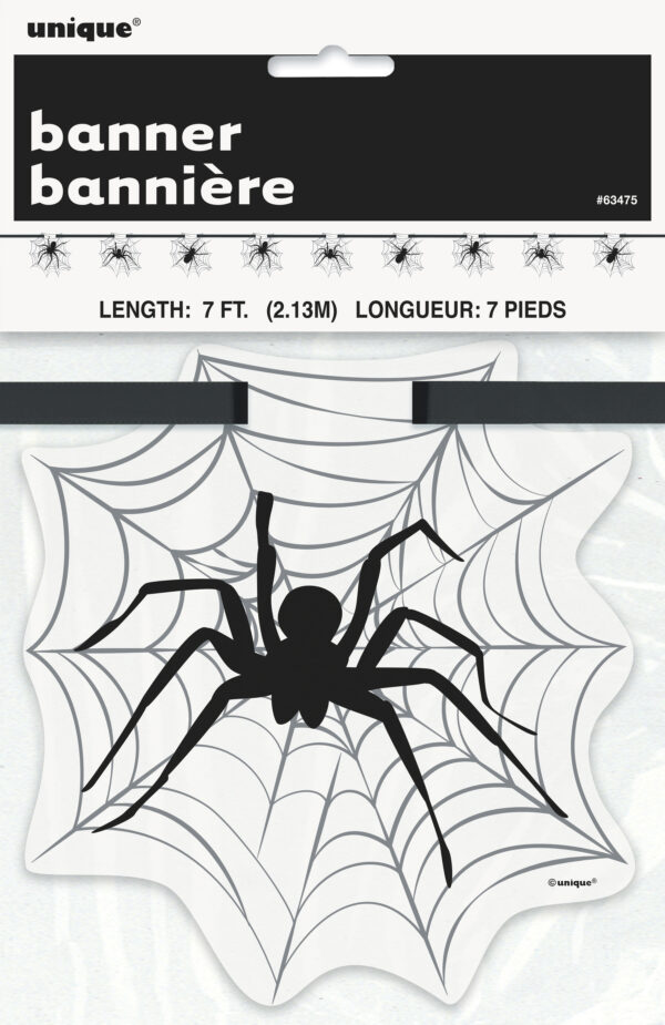 Banner spider halloween