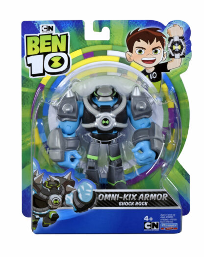 Ben 10 figurina omni kix armura shock rock scaled