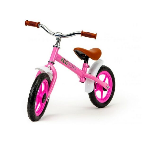 Bicicleta fara pedale cu aripi la roti ecotoys n2004 roz