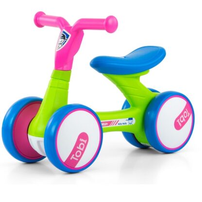 Bicicleta fara pedale foarte usoara tobi pink green