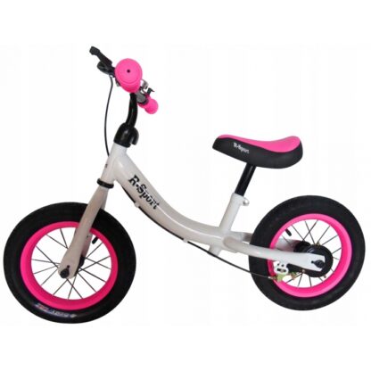 Bicicleta fara pedale r sport r3 alb roz