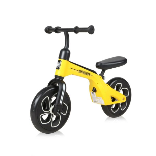 Bicicleta fara pedale spider yellow 1