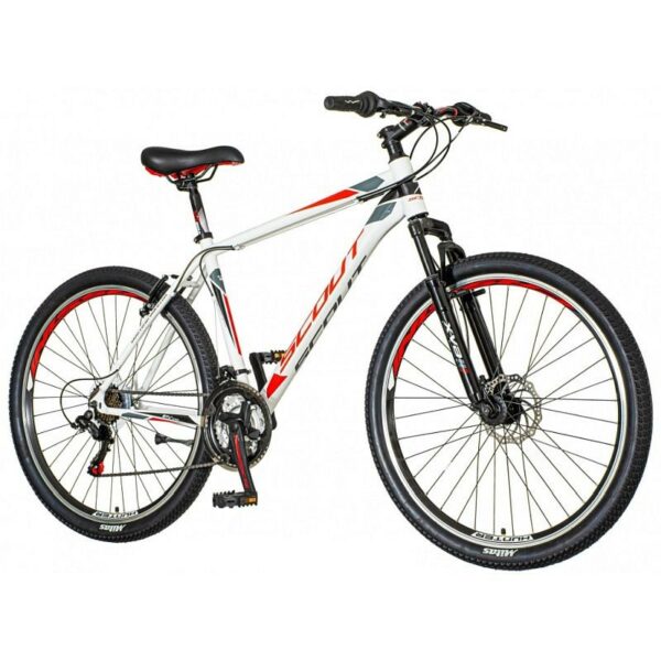 Bicicleta mountain bike 27 5 inch 21 viteze schimbator shimano v brake cadru otel scout