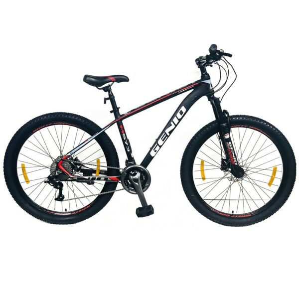 Bicicleta mountain bike 27 5 inch 27 viteze schimbator ltwoo cadru aluminiu frane hidraulice rosu genio