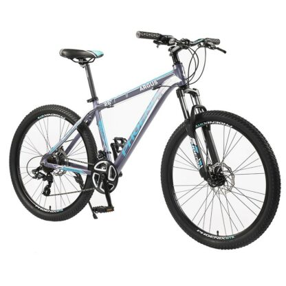 Bicicleta mountain bike cadru aluminiu roti 26 inch 21 viteze schimbator shimano suspensii pe furca frane pe disc