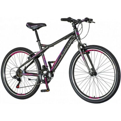 Bicicleta mtb 26 inch 18 viteze shimano cadru otel v brake jante aluminiu visitor aurora