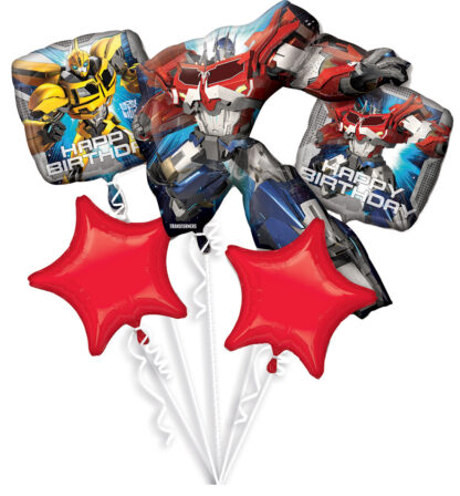 Buchet 5 baloane folie transformers