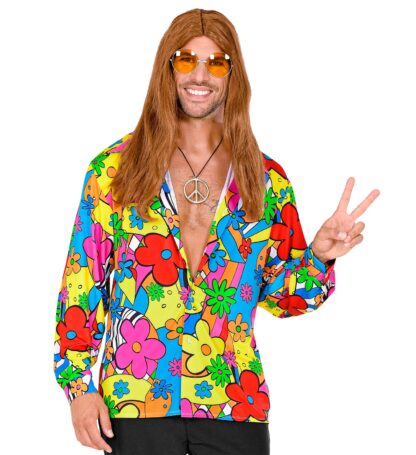 Camasa hippie flower power marimea l