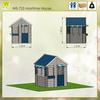 Casuta de gradina Maritime House M17 Wendi Toys 294702 1