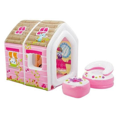 Casuta de joaca gonflabila Intex Princess play house 124 x 109 x 122 cm 48635 310616 0