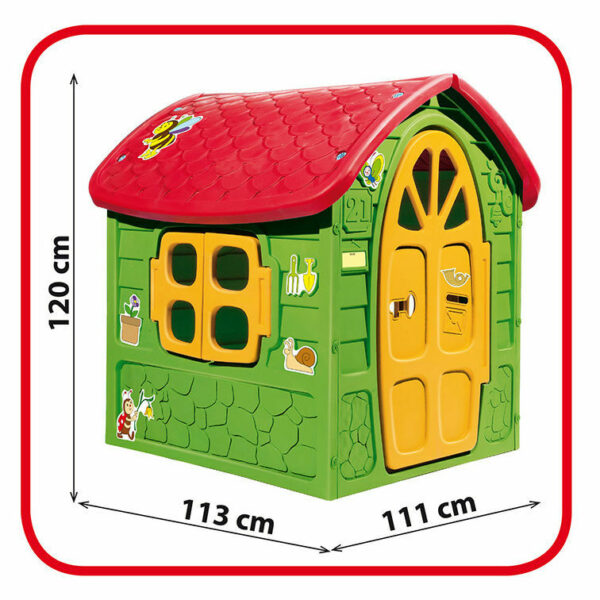 Casuta de joaca mare pentru copii Dohany verde - imagine 3