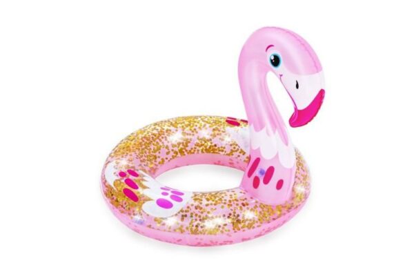 Colac gonflabil pentru inot copii 3 6 ani Bestway 36306 61x61 cm forma de Flamingo 324514 0