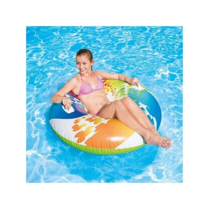 Colac mare gonflabila pentru inot cu maner Intex 58202 122 cm Multicolor 310665 1