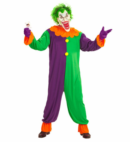 Costum adult joker clown diabolic marimea l