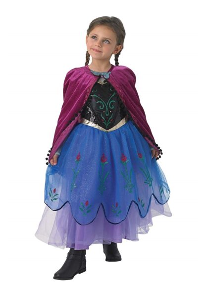 Costum anna frozen premium 7 8 ani 134 cm