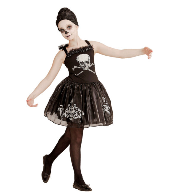 Costum balerina schelet fetita 5 7 ani 128 cm