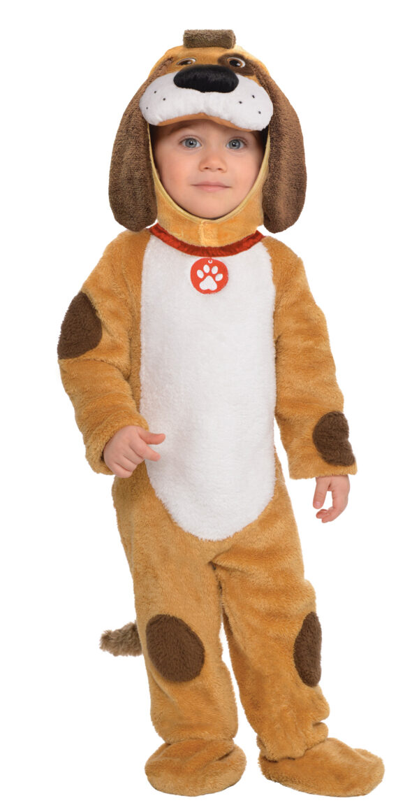 Costum bebe catel 6-12 luni