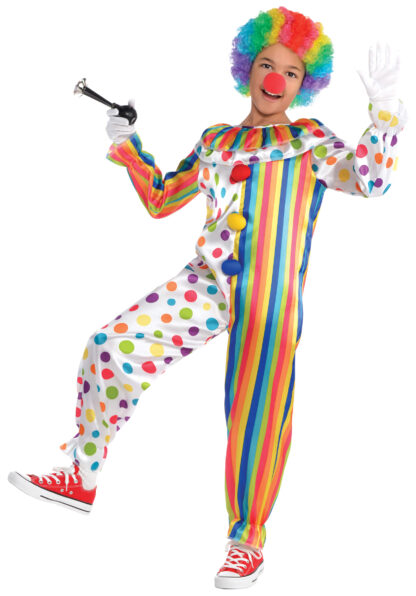 Costum clown salopeta 8 10 ani 8 10 ani 140 cm