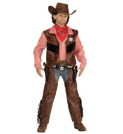 Costum cowboy baieti 5 7 ani 128 cm